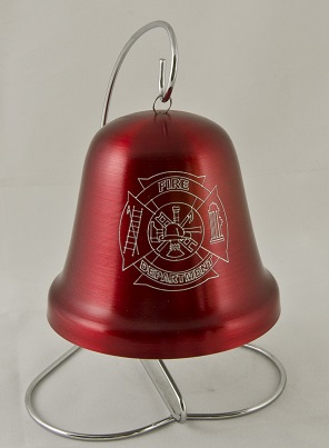 Big Bell, Red. 4". - Click Image to Close